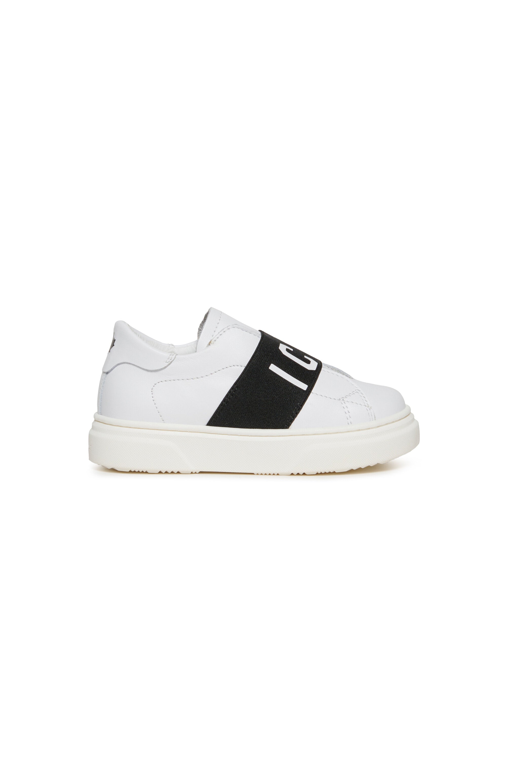 Low slip-on trainers with elastic ICON