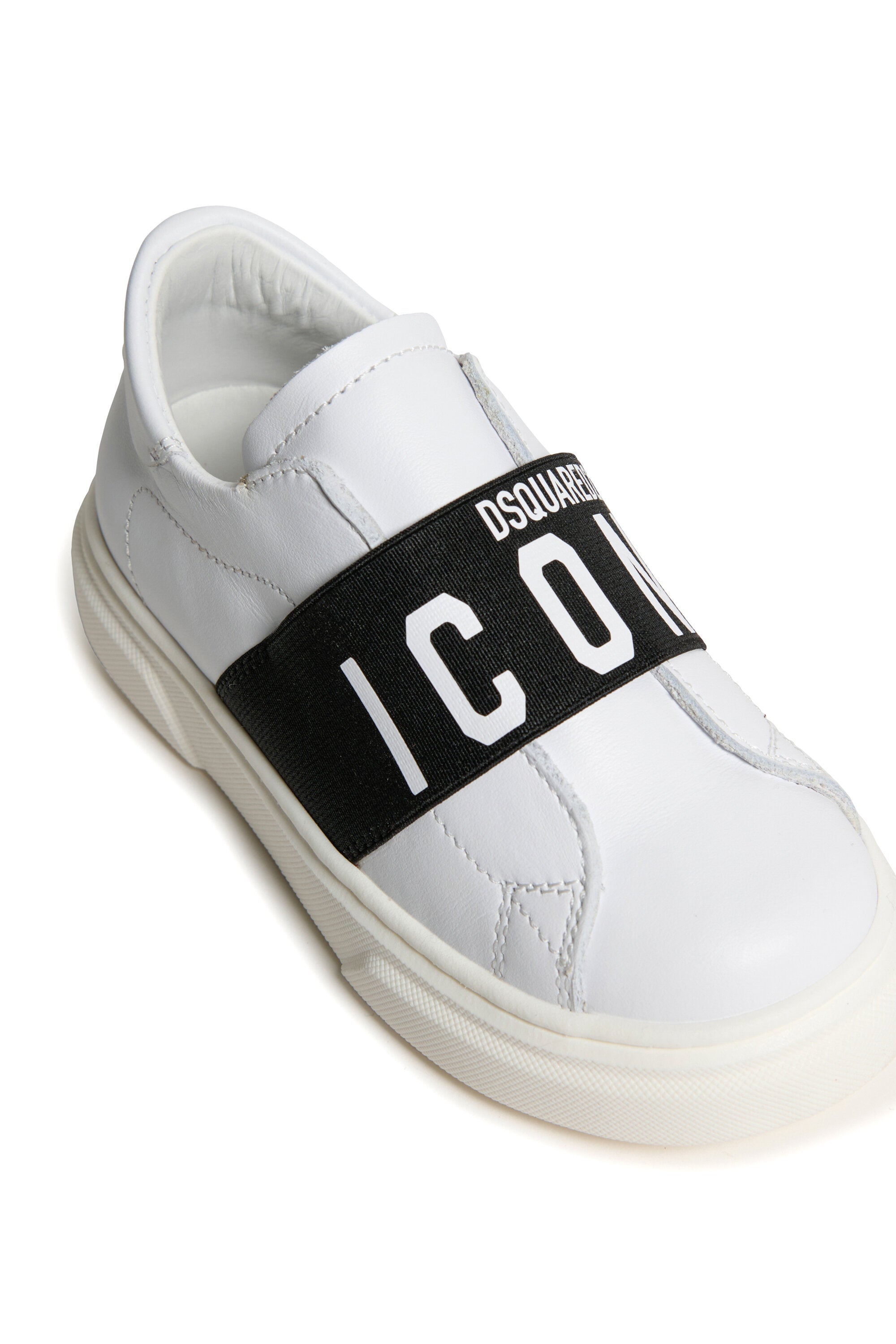 Low slip-on trainers with elastic ICON