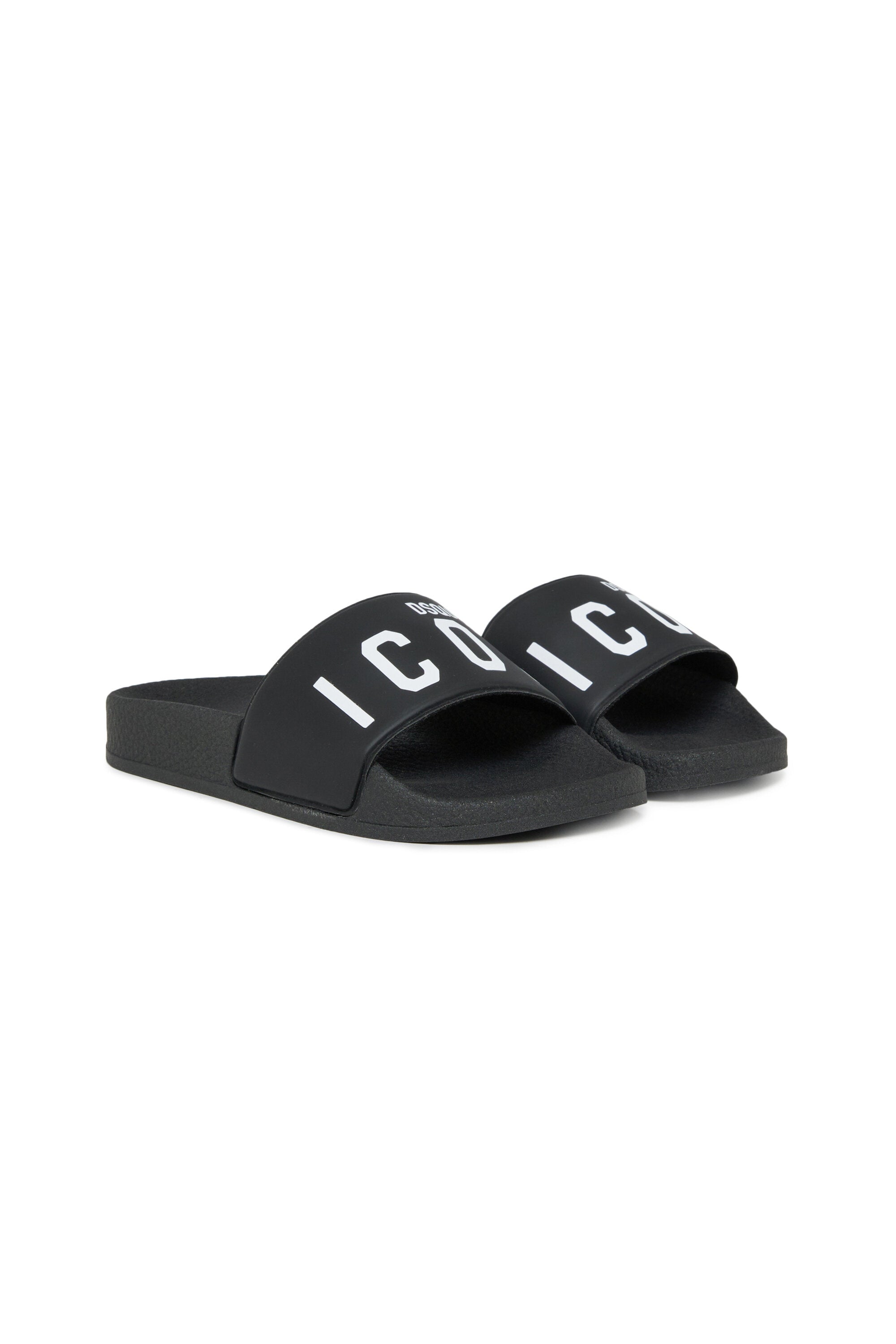 DSQUARED2 ICON SLIDE サンダル 43 美品 DSQUARED2 Icon-print slip-on Slides | Black | FARFETCH