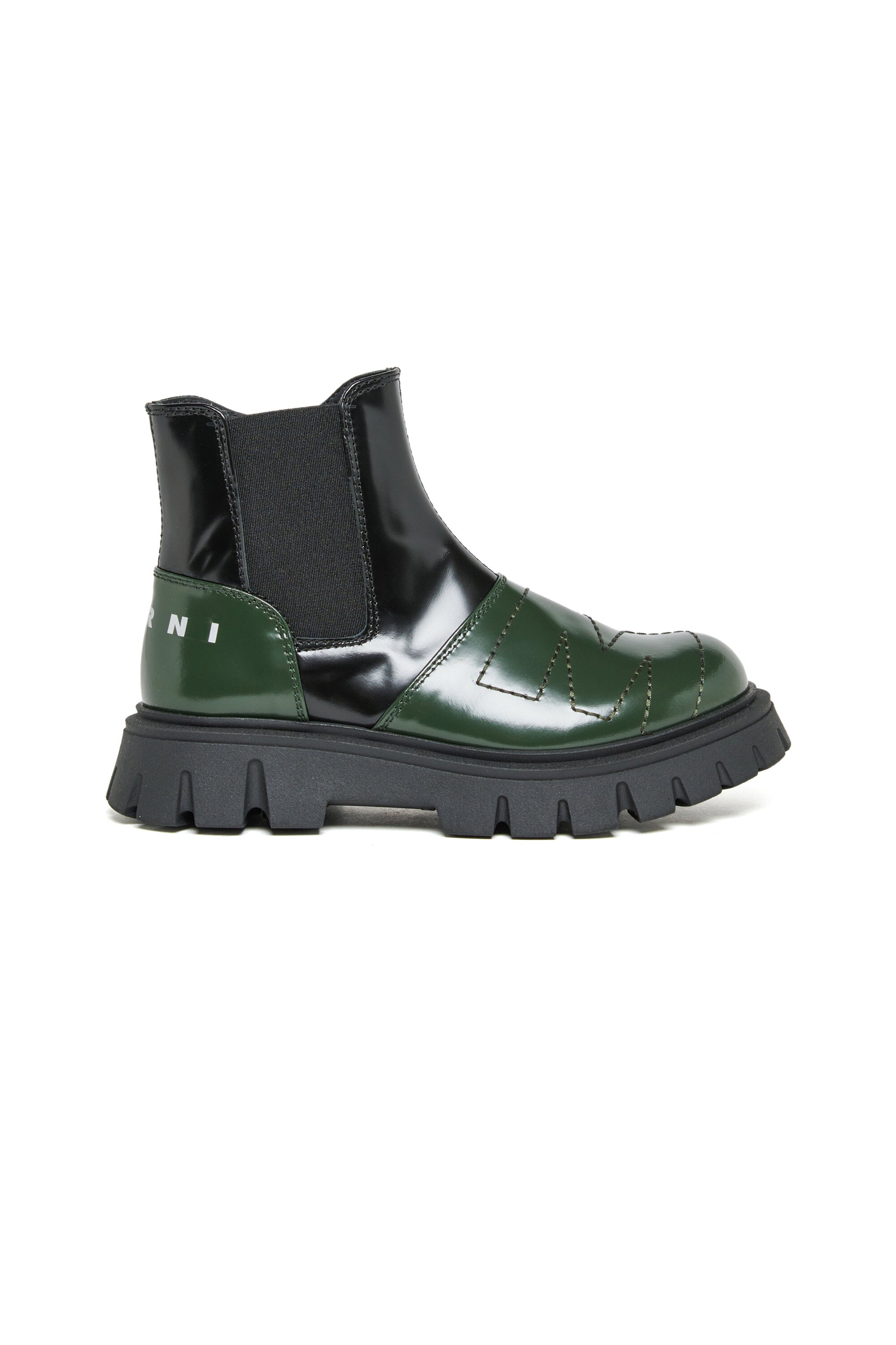 ツートーン・レザー・チェルシー・ブーツ