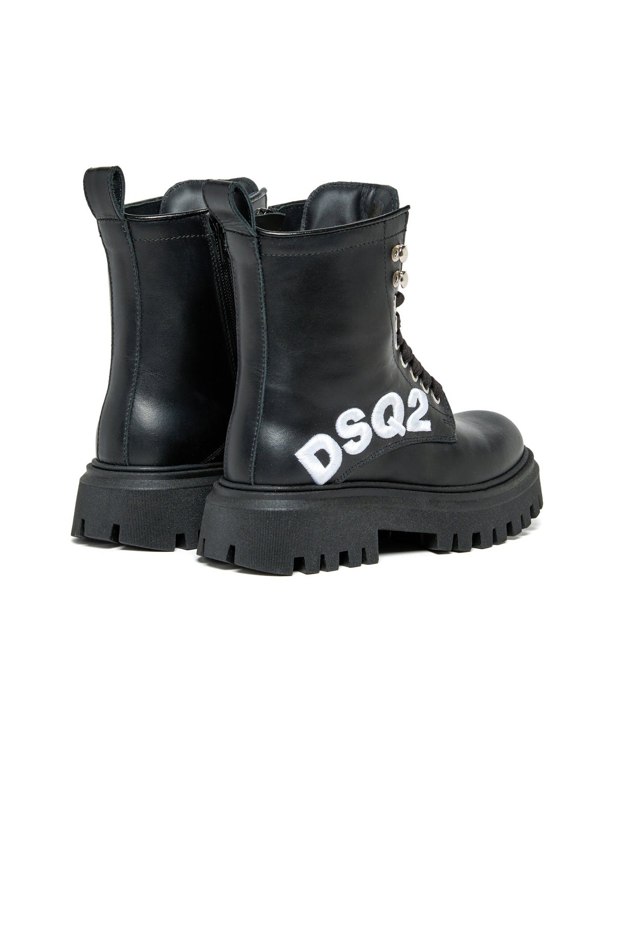 DSQ2ロゴ入りコンバットブーツ