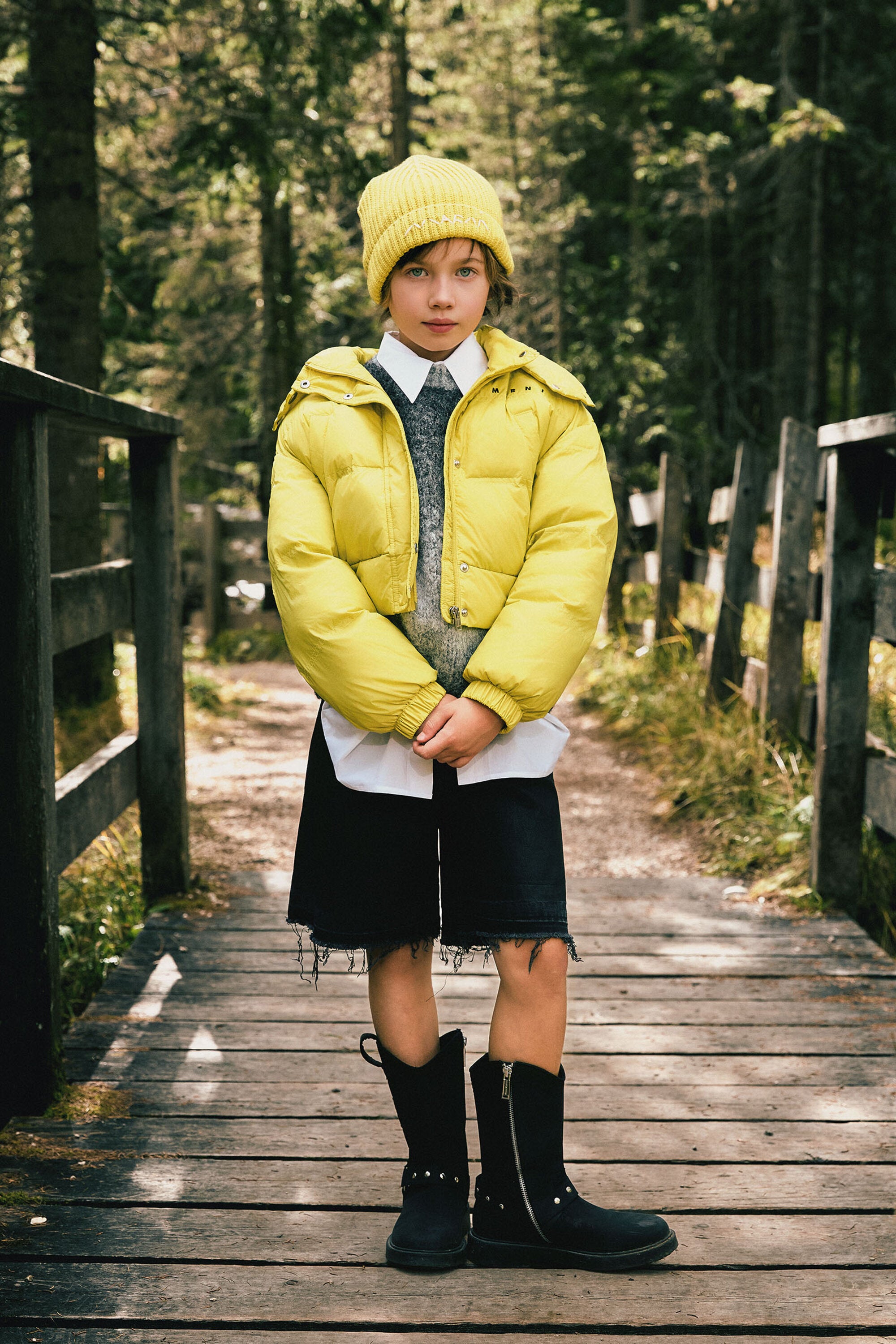 Biker boots with studded strap