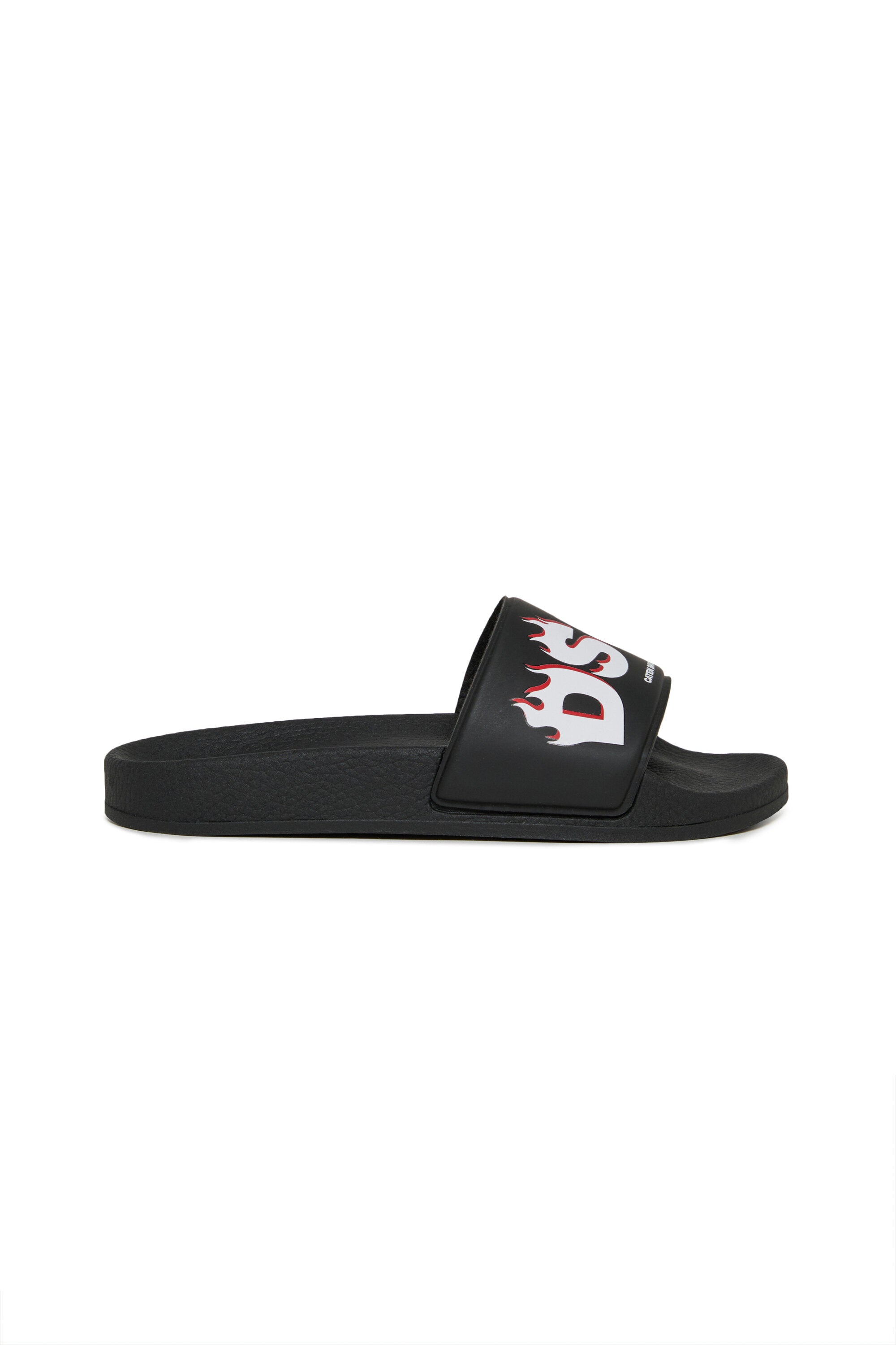 Slide sandals with logo