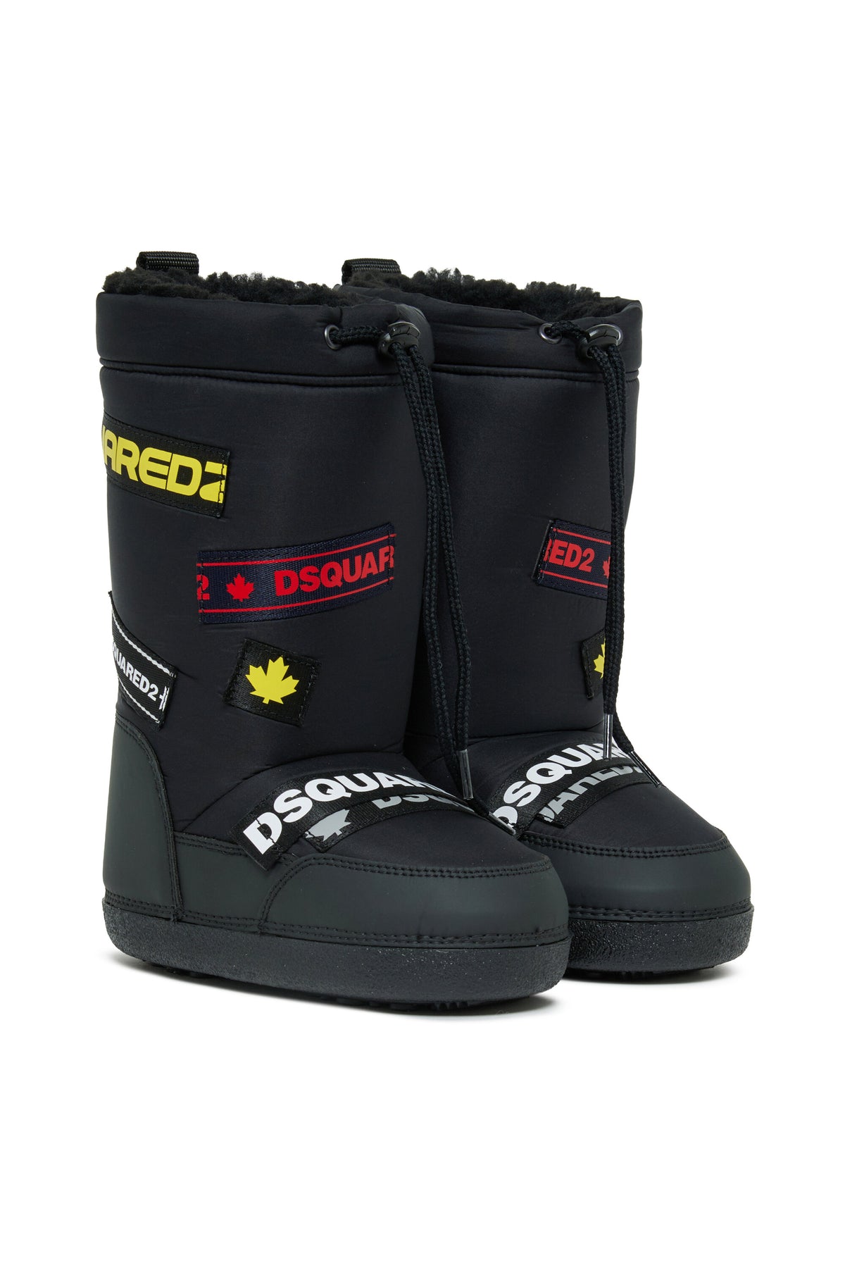 Tall snow boots with logo