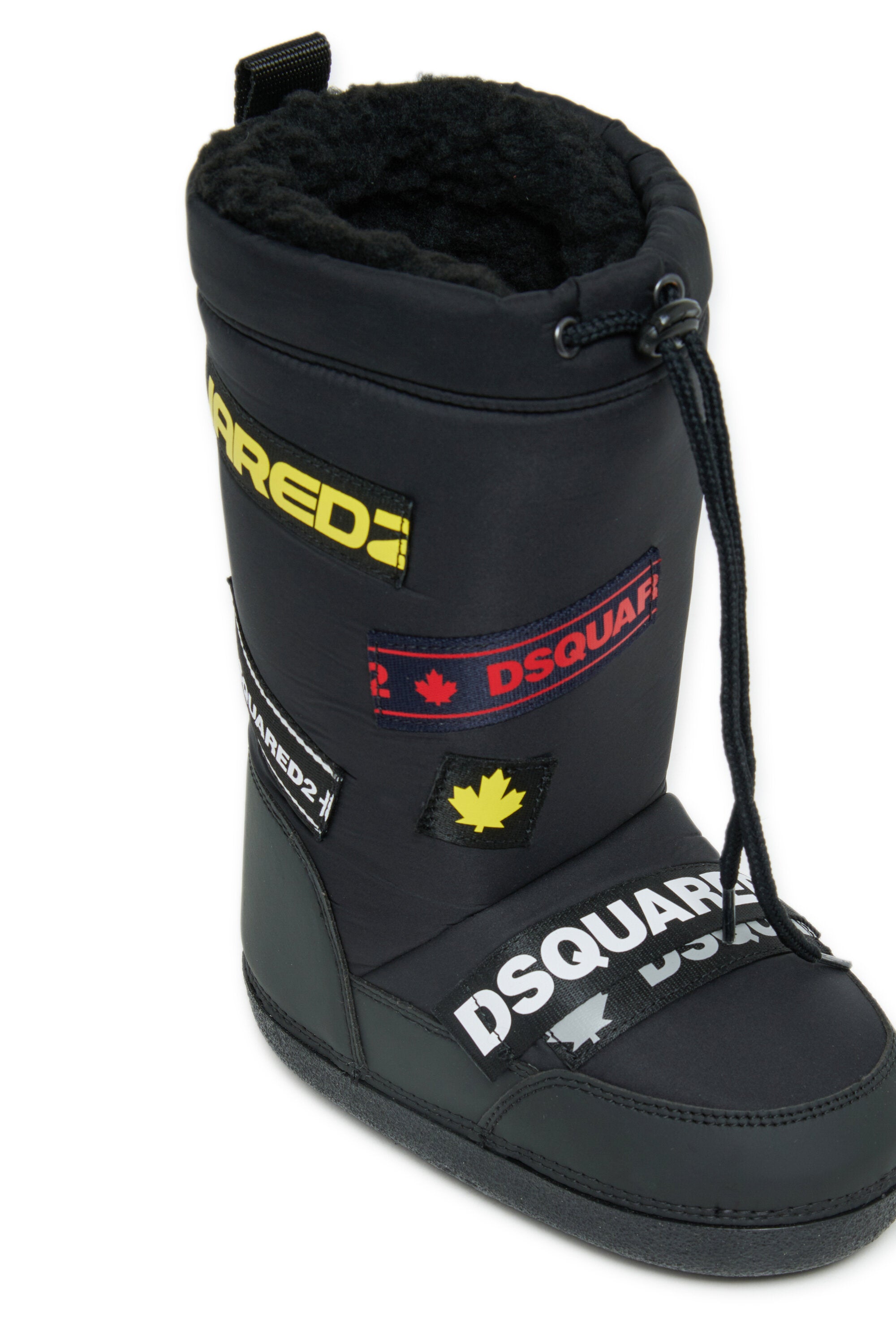 Tall snow boots with logo