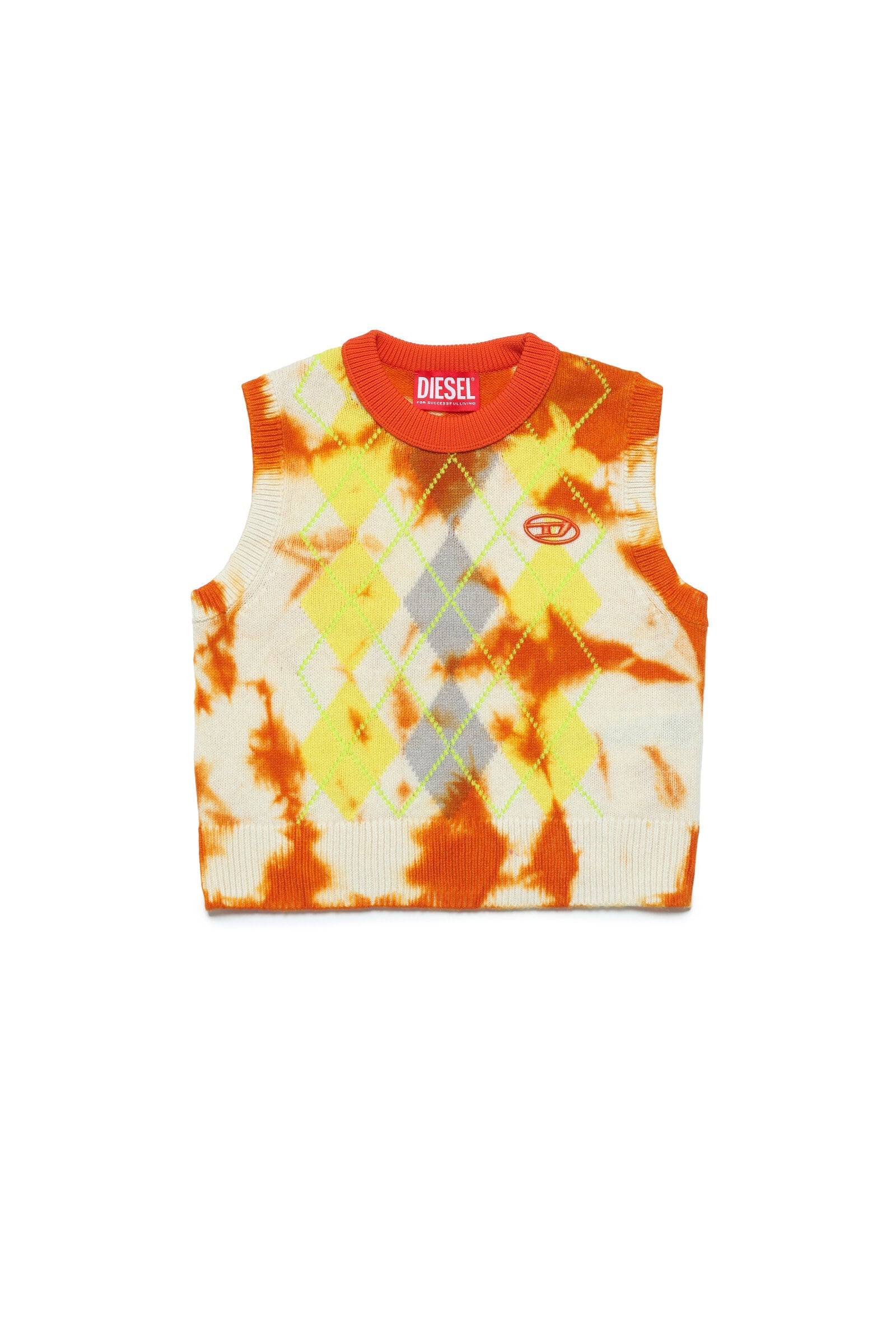 DIESEL girl's wool-blend tie dye vest | BRAVE KID