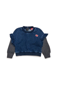 Baby Boys Monogram Sweater Light Blue Crewneck Knitted, 9-12M