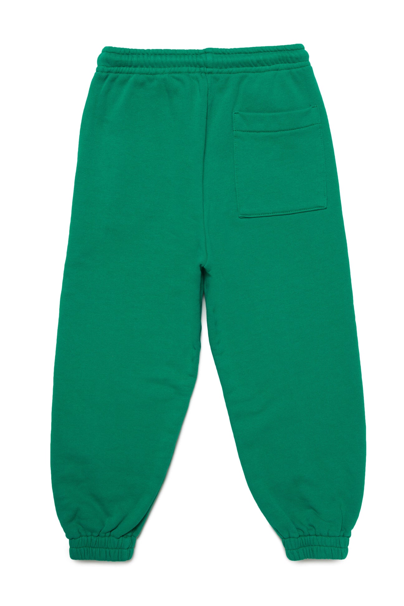 Deadstock green plush jogger trousers with vertical logo Deadstock green plush jogger trousers with vertical logo