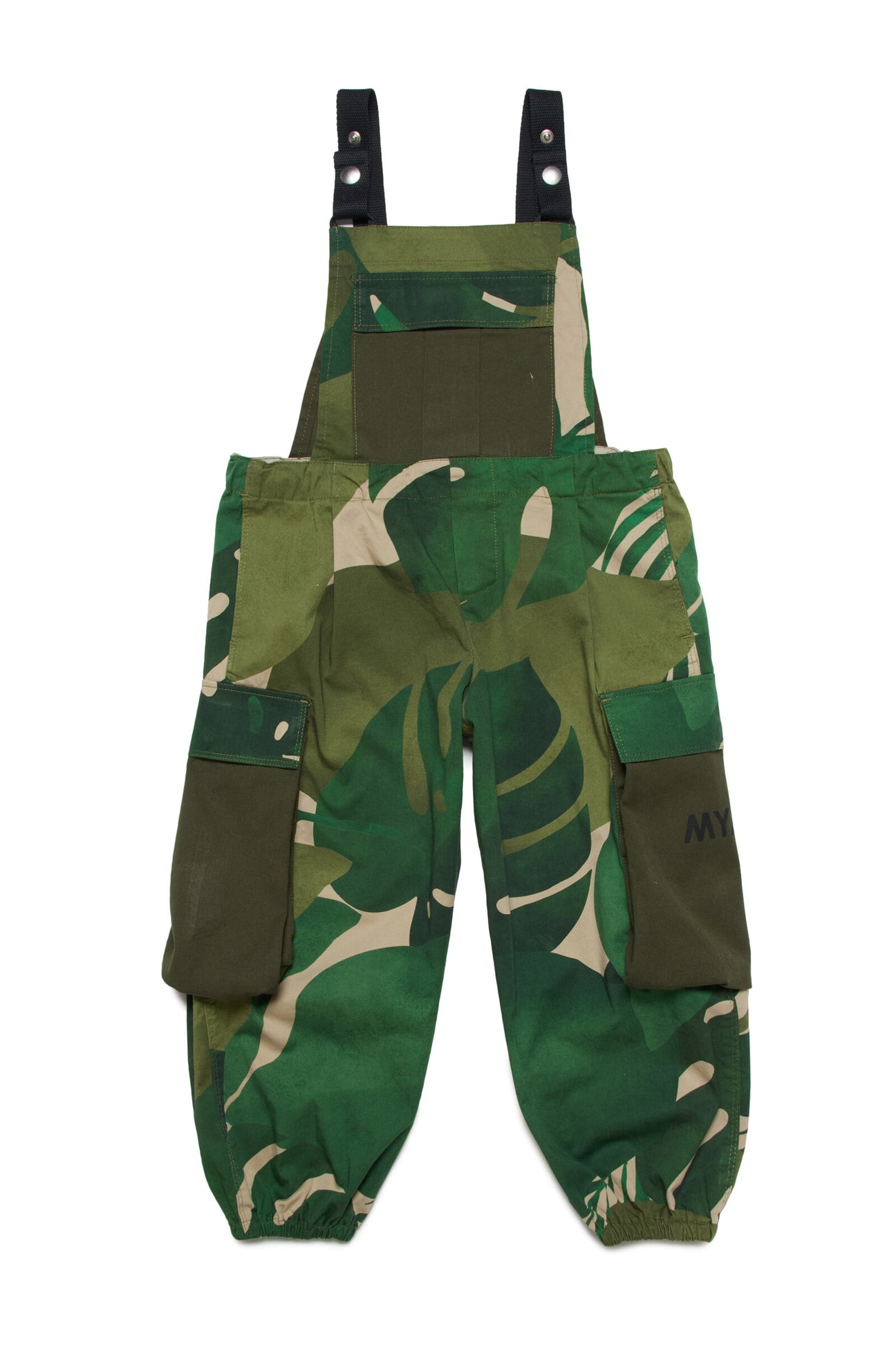 Deadstock rainforest patterned fabric jumpsuit 