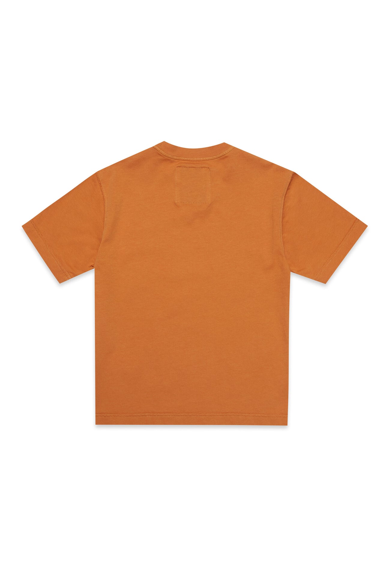 Deadstock orange crewneck T-shirt with digital print Sloowly Deadstock orange crewneck T-shirt with digital print Sloowly