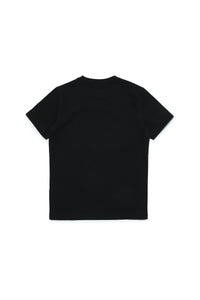 Crew-neck jersey T-shirt with off-road patch
